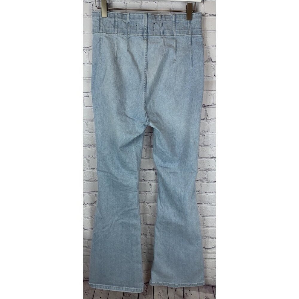 WE THE FREE by FREE PEOPLE Women's Jayde Flare Jeans High Rise Sz 29 Light Wash - Picture 8 of 9